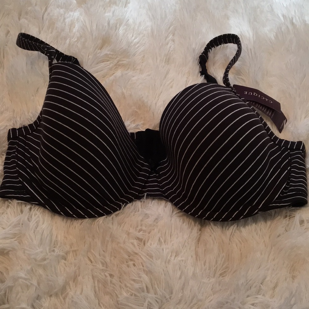 Black &White stripped Bra